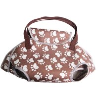 Ioensy - Bolso De Hombro De Viaje Cómodo Cachorro Gatito Pierna Gatos Perro Mascotas Portador Marrón S