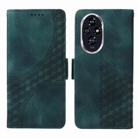 Carcasa Foxdock Honor 200 De Cuero Pu, Diseño Acolchado Clásico, Protección Contra Caídas Y Rayones