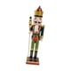 thumbnail image 2 of Figura De Cascanueces De Madera Decoración Navideña De Escritorio Festiva Ropa Azul Oscuro, 2 of 3