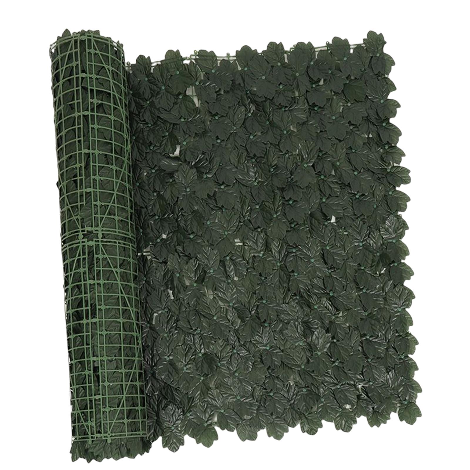 Magideal - Privacidad De Hiedra Artificial, Pared Verde, Jardín, Privacidad Para Patio Trasero, Boda, Bar, Fiesta, Telón De Fondo, Patio, Balcón, Hogar , Hoja De Arce Yo(50X300Cm)