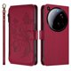 thumbnail image 2 of Funda Cartera Mariposa para [Xiaomi 15 Ultra] con Soporte y Cremallera Rojo, 2 of 6