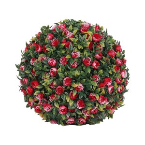 Magideal - Bola Topiaria Colgante De Flores De Simulación, 7.8 Pulgadas, Material De Pe, Accesorio Multiusos, Duradero, Decoración Floral Realista Para Cafetería Estilo A