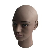 Magideal - Modelo De Cabeza De Maniquí Calvo Soporte De Exhibición Portátil Para Sombrero De Peluca Para Gafas De Sombrero De Exhibición