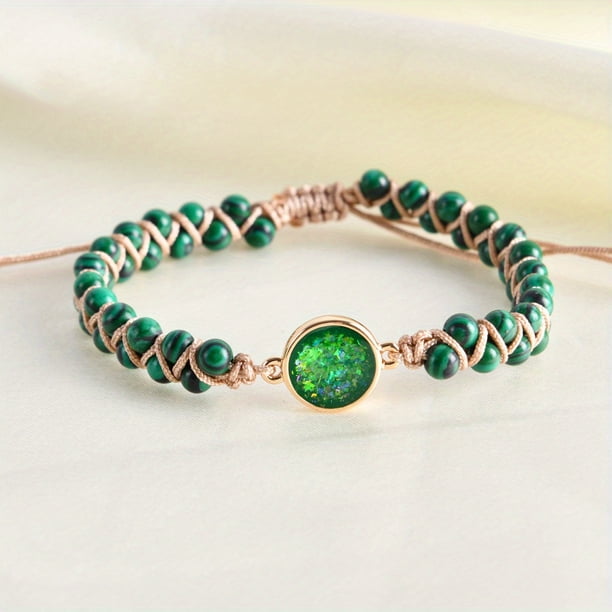 Healing Yoga Beaded Bracelet - Double Layer Adjustable Geometric Jewelry for Anxiety Relief and Stress Management