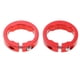 thumbnail image 4 of 2 unids aleación bicicleta manillar agarre anillo de bloqueo extremo anillo de bloqueo rojo 8 mm, 4 of 5