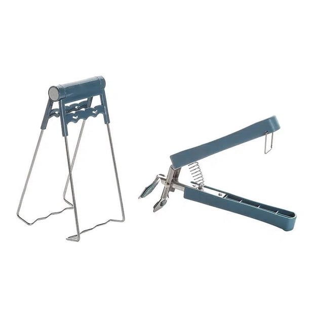 1pc/2pcs Kitchen Tongs, Anti-scalding Bowl Plate Pot Pan Dish Grabbing Clip, Home Non-slip Steaming Clip, Stainless Steel Tray-lifter Pot Holder For Kitchen