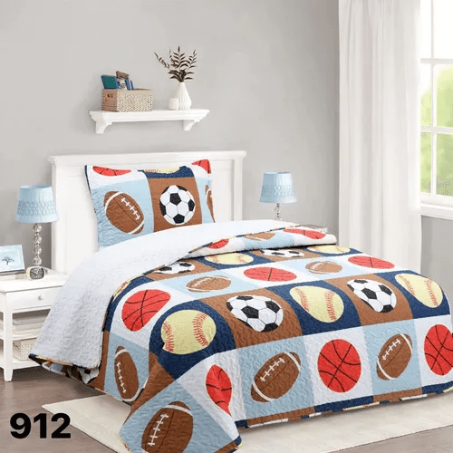 Genérico - Cubrecama Quilt Sherpa 1.5 Plaza Infantil Modelos