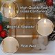 thumbnail image 4 of Velas sin llama Eywamage Gold Glass con mando a distancia, juego de 3, 4 of 7