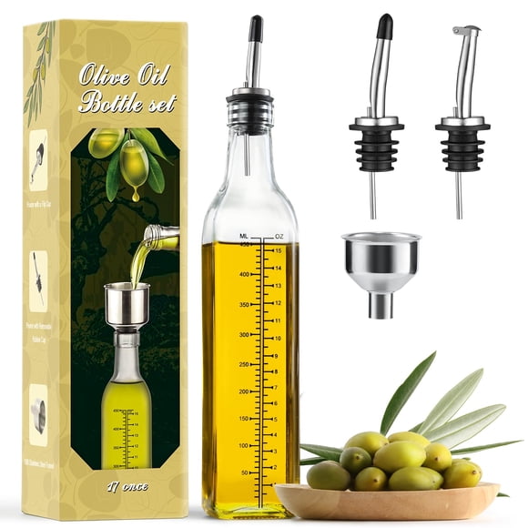 Botella AOZITA de 500 ml para aceite de vidrio, transparente