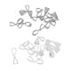 thumbnail image 2 of 20 Piezas Filigrana Flor Colgante Pellizco Fianzas Conector DIY Joyería Platino, 2 of 5