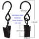 thumbnail image 2 of Pinzas para cortinas AMZSEVEN, ganchos en forma de S de acero inoxidable, 50 unidades, 2 of 6