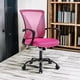 thumbnail image 5 of Silla de oficina BestOffice rosa de malla ergonómica para adultos, 5 of 9