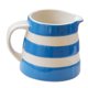 thumbnail image 1 of 1 taza de taza de cerámica de la raya azul blanca de la taza con la manija para el té etc. de la leche del café S, 1 of 5