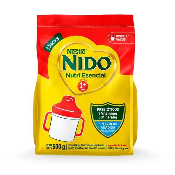 Fórmula Láctea de Crecimiento en Polvo Nutri Esencial Etapa 1 Tradicional + Bolsa, 500 g