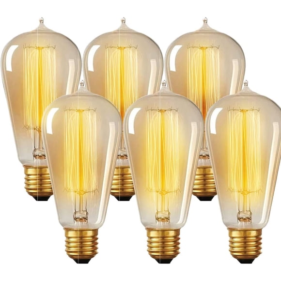 Bombillas Hudson Bulb Co. Edison incandescente vintage de 60 W