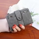 thumbnail image 3 of Cartera pequeña de piel suave para mujer con bloqueo RFID y tarjetero., 3 of 5