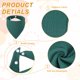 thumbnail image 3 of Uxcell Bandanas Triangulares para Perros con Botón, Suave Bufanda para Mascotas, Cómoda Babero Triangular Lavable Ajustable (Tela, Verde Hierba) para Cachorros Pequeños y Medianos, 3 of 7
