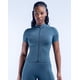 thumbnail image 2 of Polera Gym Mujer Ajustada con Cierre Completo Manga Corta - YJ341, 2 of 4