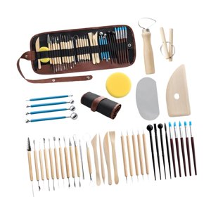 Magideal - Juego De Herramientas Para Esculpir Arcilla De Cerámica, Herramientas De Modelado De Arcilla, Artesanías, Herramientas De Recorte De Cerámica De Metal