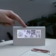 thumbnail image 2 of 1pc, Modern LCD Electric Desk Clock with Calendar, Digital Temperature and Humidity, Battery Operated - Perfect for Home and Office Use, 2 of 3