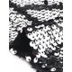 thumbnail image 5 of Vestido de Mujer INSPIRE CHIC Brillo de Lentejuelas Escote en V Tirantes Ajustables Vestido de Fiesta Mini Plata-Negro XS, 5 of 7