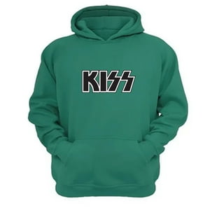 Genérico - Polerón Canguro Kiss Verde Aguamarina Talla M Unisex