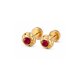 thumbnail image 1 of Aros Abridores Chatón Circón 6mm N3 Oro 14k Niña Mujer, 1 of 4