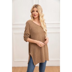 Likeshop - Sweater Mini Vestido Corto Tejido Abertura Lazo Espalda 2005