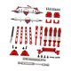 thumbnail image 5 of Juego De Ejes Para Coche RC 1:12, Accesorios Y Soportes De Amortiguador Para MN82, MN82Pro, LC79, Color Rojo, 5 of 5