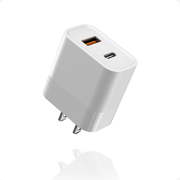 Cargador Rápido 30W GaN Dual USB-C USB-A iPhone 17 16 15 iPad