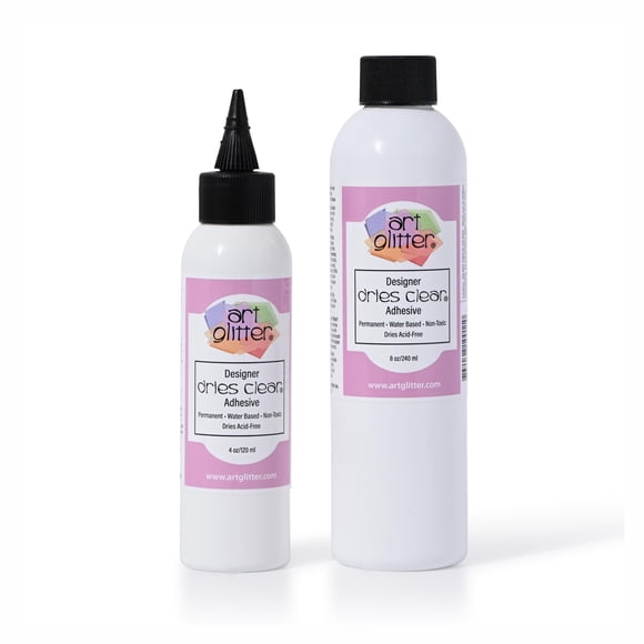 Kit de Pegamento Art Glitter 240 ml y 120 ml – Secado Transparente