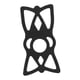 thumbnail image 4 of Banda de soporte para teléfono de silicona para motocicleta, correa elástica para teléfono de silicona para ciclismo, bandas de silicona para teléfono Negro, 4 of 5