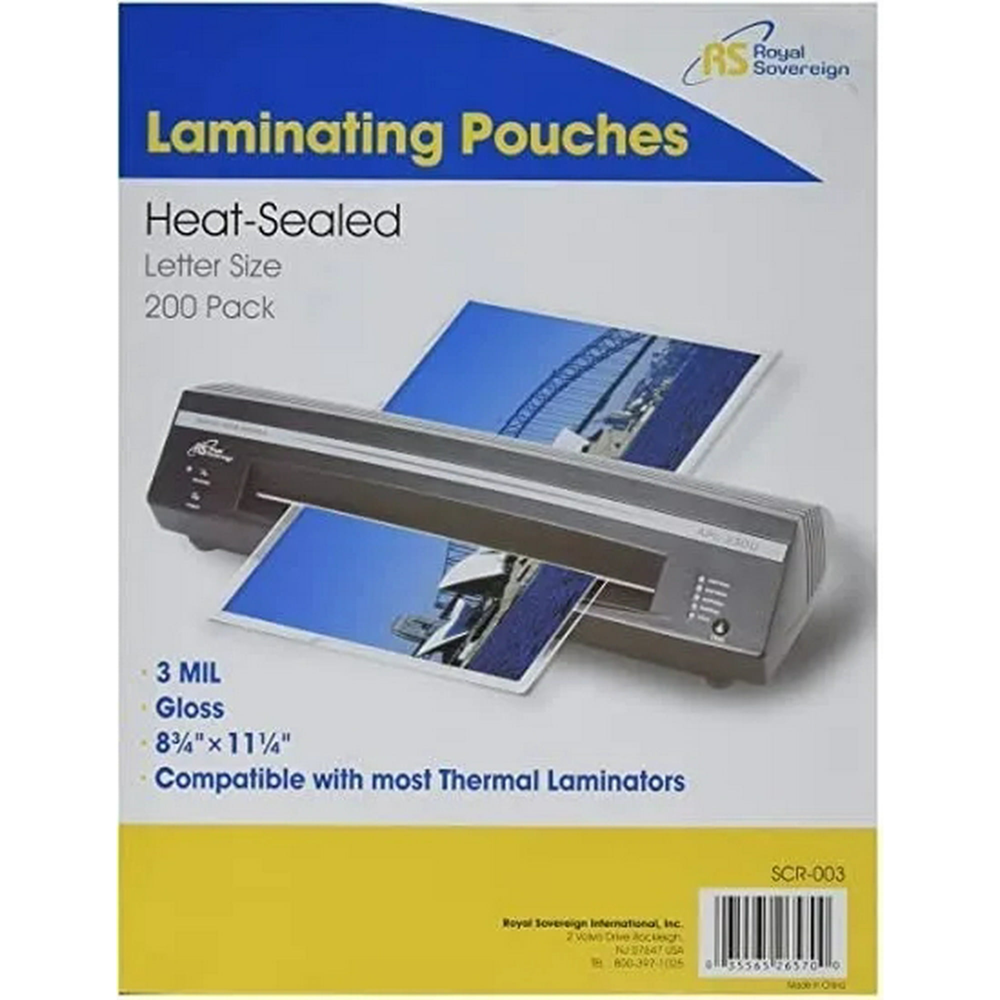 Royal Sovereign - Láminas Para Termolaminar Oficio 75 Micrones