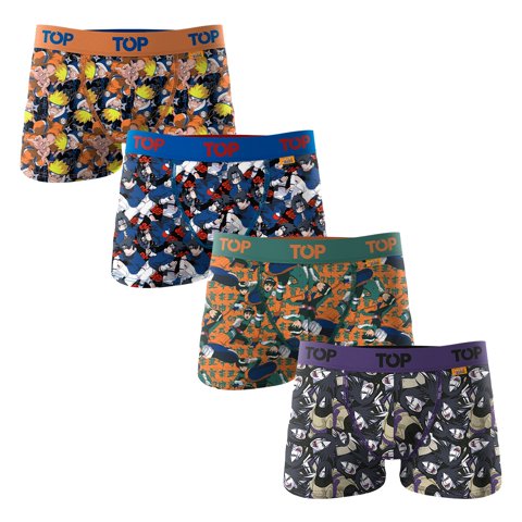 Top - Boxer Niño Algodón Naruto Pack C2