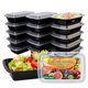 thumbnail image 1 of Envases Ezalia para preparación de comidas, 15 unidades, 950 ml, reutilizables, sin BPA, 1 of 7