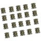 thumbnail image 1 of 20 Piezas Antiguas De La Mariposa De La Puerta Del Gabinete Bisagras Con 80 Tornillos Piezas De Bronce, 1 of 3