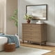 thumbnail image 2 of Large 4-Drawer Chest with Solid Wood Foot, Dresser with Brushed Light Brown Finish & Metal Drawer Knobs, Antique Design for Bedroom & Nursery, 2 of 3