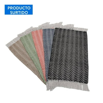 Bajada De Cama Diseño Lineas 60X90Cm Surtido 100% Algodón Haus