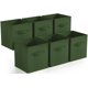 thumbnail image 1 of Cubos de almacenamiento Sorbus plegables, 6 unidades, color verde oscuro, 28 x 28 x 26 cm, 1 of 6