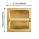 thumbnail image 2 of Portarrollos empotrado SENTO Gold Satin Brass, 2 of 6