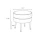thumbnail image 3 of Ottoman Manhattan Comfort Bailey moderno de mediados de siglo gris, 3 of 9