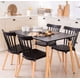 thumbnail image 1 of Comedor Mesa Rectangular Melamina 120 x 80 + 4 Sillas Windsor Negro, 1 of 2