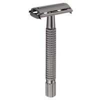 Magideal - Maquinillas De Afeitar De Seguridad Manuales Para Hombres, Afeitadora De De Doble, Cara De Afeitado, Barba De Material Acero Inoxidable Con 5 Uds. De