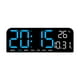 thumbnail image 4 of Reloj Despertador Digital Con Pantalla De Temperatura Para Mesita De Noche, Mesa, Pared, Azul, 4 of 5