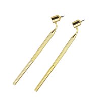 Magideal - 2X Bolígrafo De Líneas Finas Inclinado, Bolígrafo Para Detalles De Líneas Finas, Herramientas De Dibujo, Bolígrafo Líquido Portátil, Bolígrafo Creativ 03 Mm Y 05 Mm