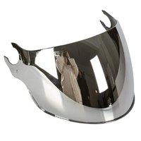 Magideal - Parabrisas De Lente De Visera De Casco, Antiarañazos, Apto Para Accesorios Of562, Piezas De Repuesto Fáciles De Instalar , Cromo Plata
