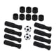 thumbnail image 3 of Mangos De Futbolín, Mini Juego De Fútbol De Mesa, Prácticos Tapones Octogonales Negros, 3 of 5