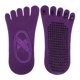 thumbnail image 4 of Unique Bargains Calcetines de Yoga Calcetines de Cinco Dedos Calcetines de Ballet Antideslizantes con Agarre para Mujeres Púrpura Oscuro 3, 4 of 6