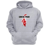 Genérico - Polerón Canguro Linkin Park Gris Claro Talla M Unisex