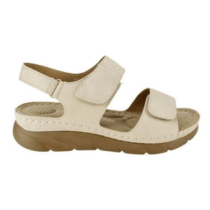 Sandalia New Walk Velcro Reptil Beige